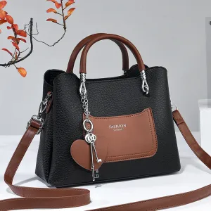Women's Leathe Trendy Hand & Shoulder Bag