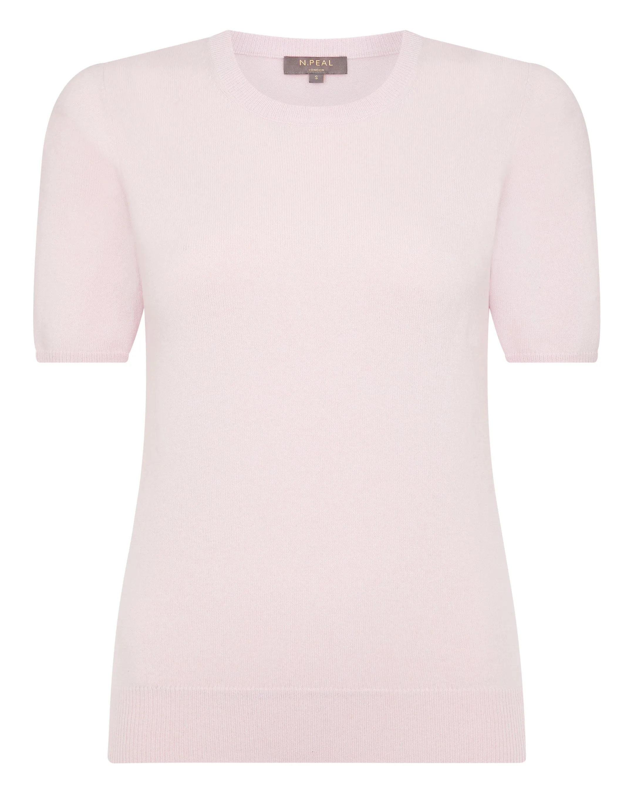 Women's Milly Classic Cashmere T-Shirt Quartz Pink