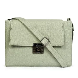 Women’s Stylish PU Sling Shoulder Bag (Green) (9X6 Inch)