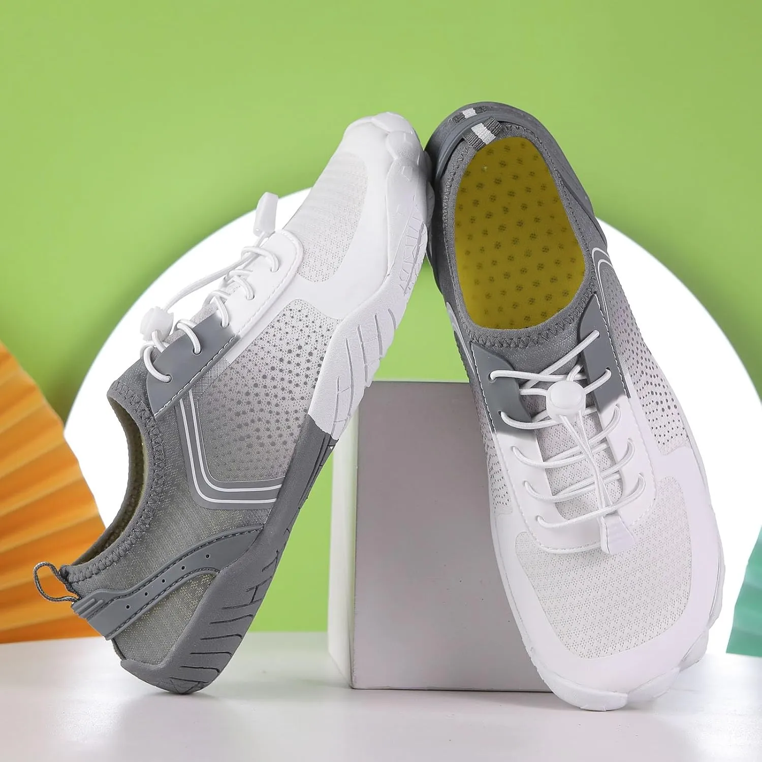 Womens Walking Shoes Slip on Dressy Knitted Non Slip Arch Support Running Shoes Breathable Mesh Sports Workout Tennis Shoes Fashion Lace Up Sneakers
