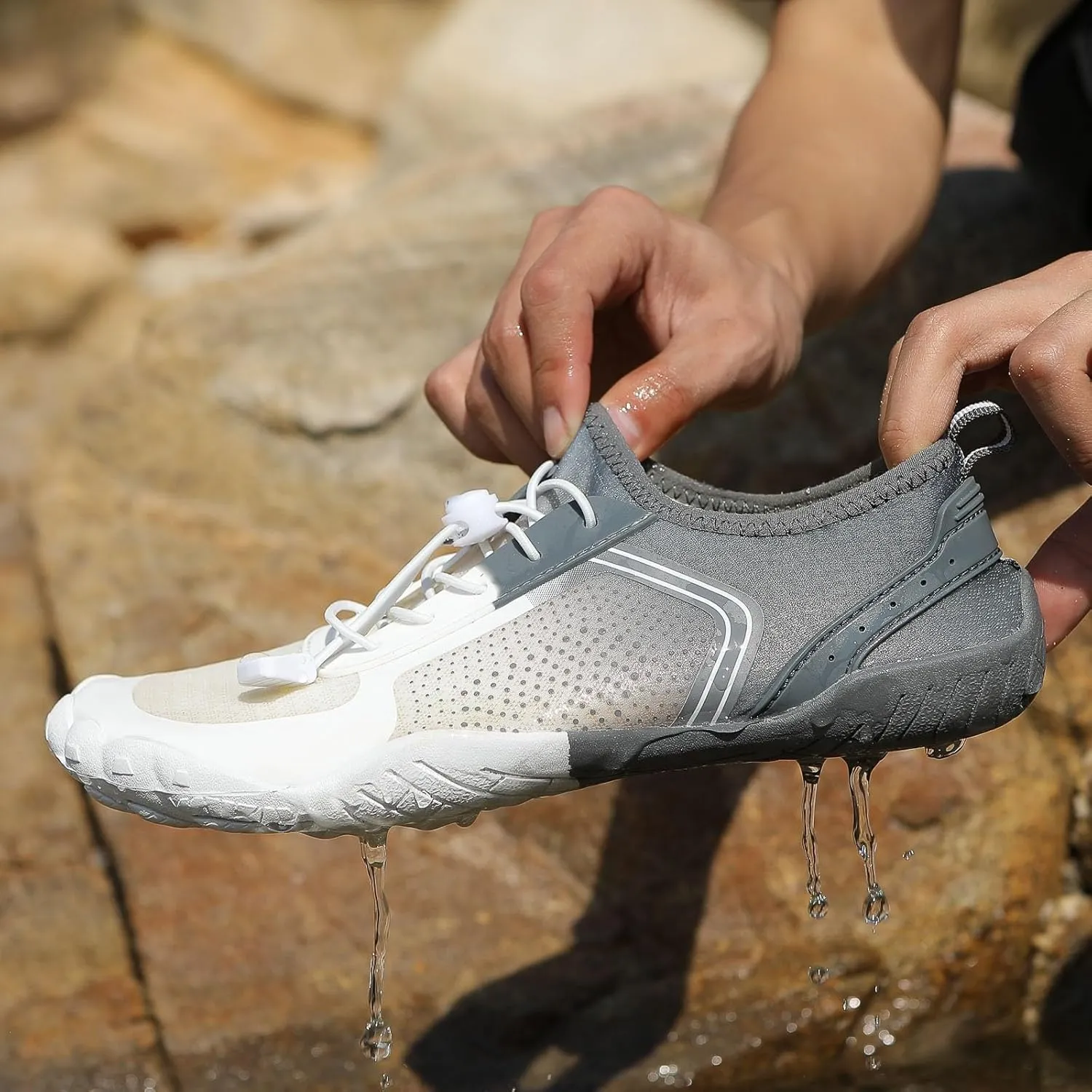 Womens Walking Shoes Slip on Dressy Knitted Non Slip Arch Support Running Shoes Breathable Mesh Sports Workout Tennis Shoes Fashion Lace Up Sneakers